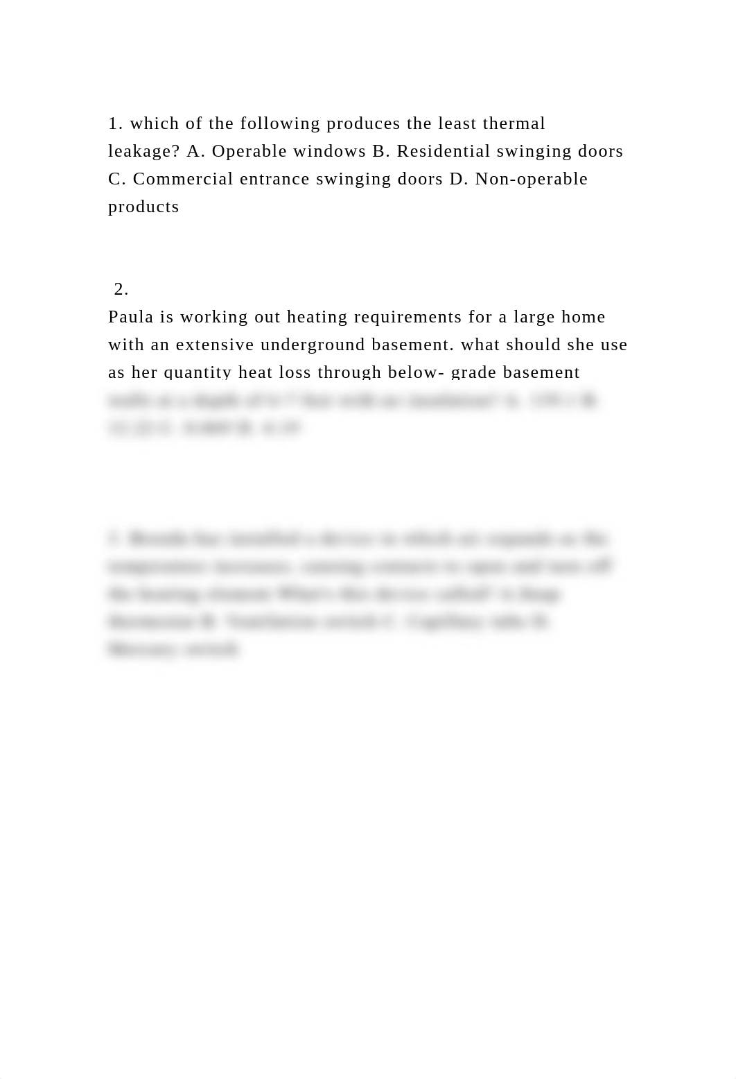 1.   which of the following produces the least thermal leakage A. O.docx_d63hcgs0bm9_page2