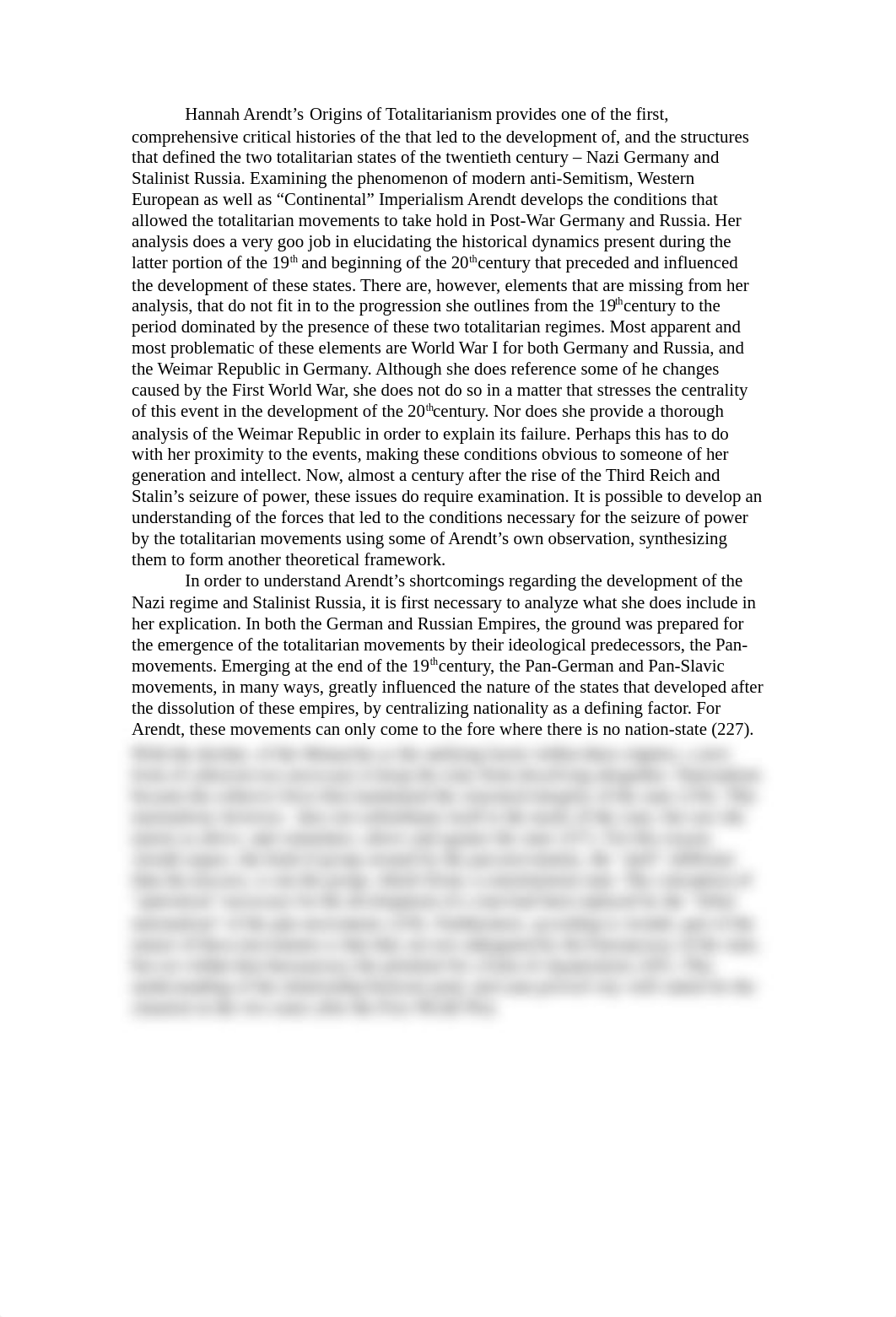 Modern Political Theory Seminar - Origin of Totalitarianism Essay_d63rkm1s22w_page1