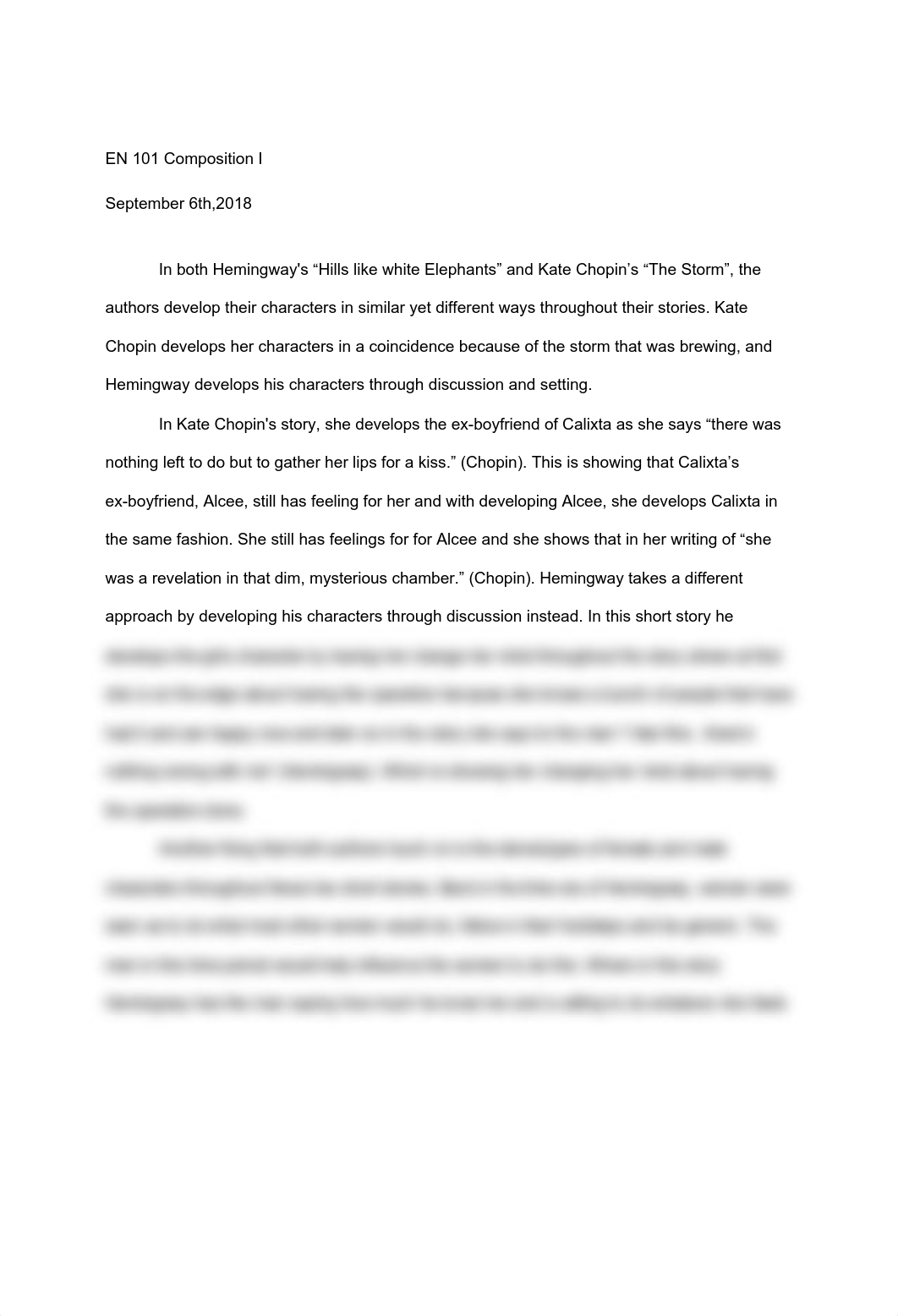 The Storm and Hills like white Elephants compare and contrast.pdf_d63ts5ycfyt_page1