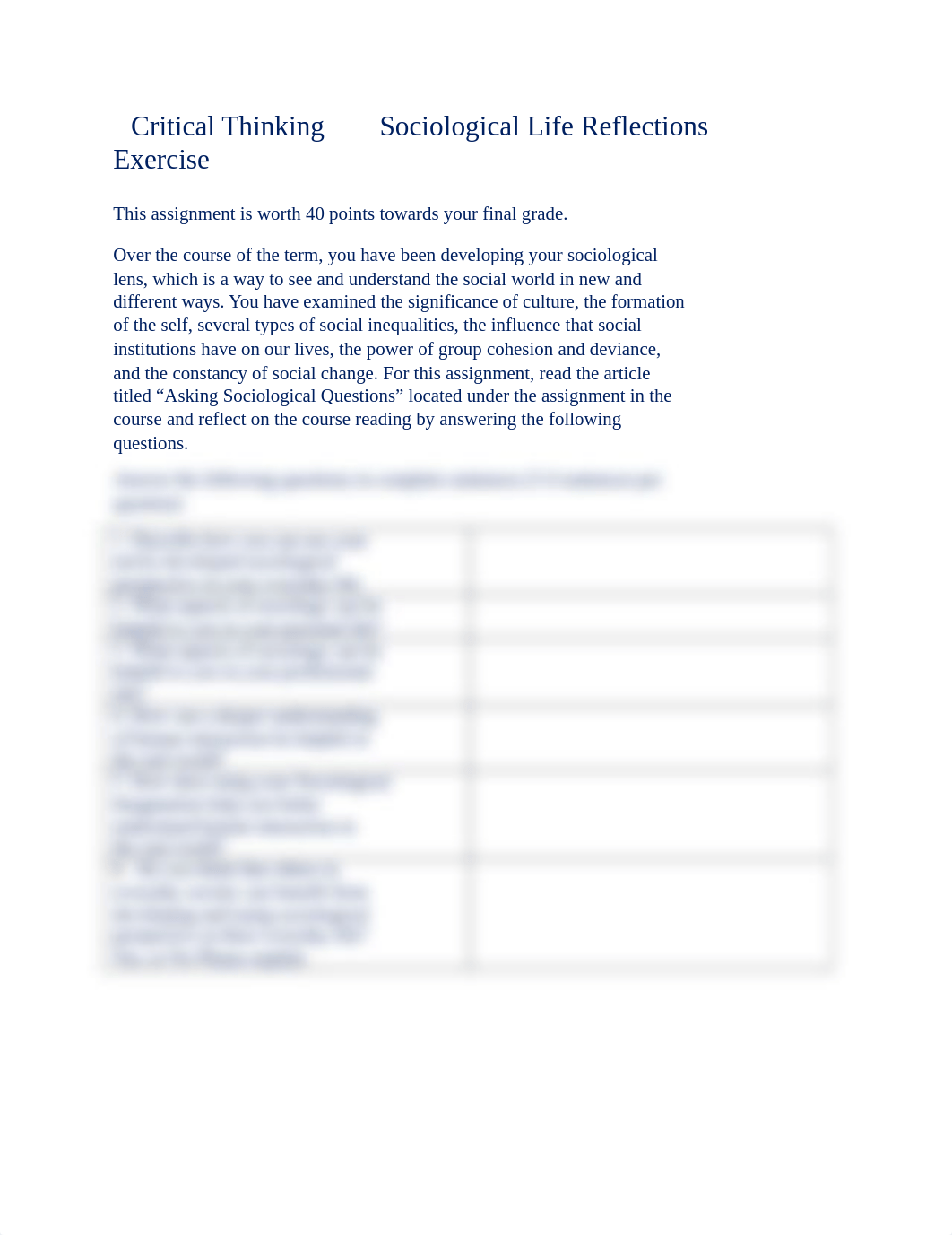 Critical Thinking Sociological Life Reflections Exercise.docx_d63tw4pmmdz_page1