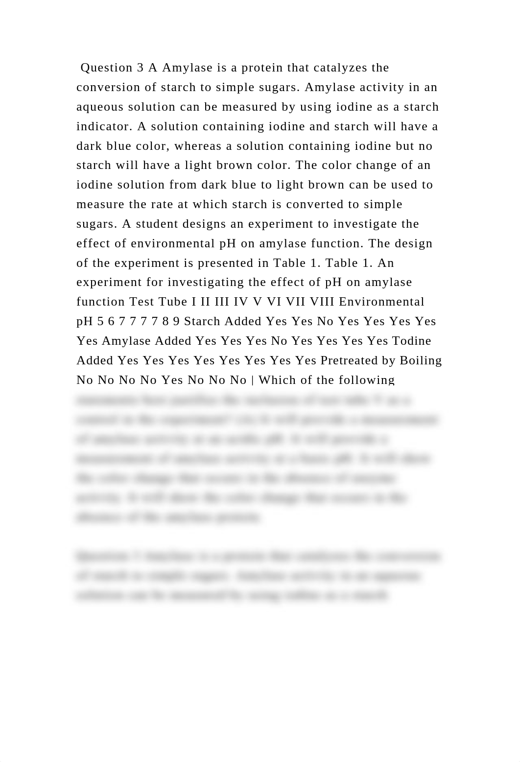 Question 3 A Amylase is a protein that catalyzes the conversion of st.docx_d63tzn3b81m_page2