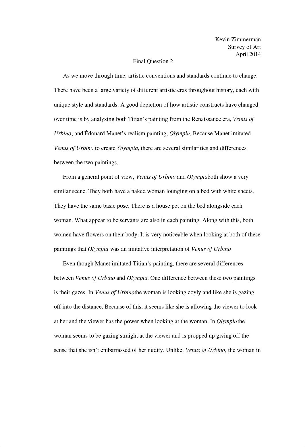 Titian's Venus of Urbino and Édouard Manet's Olympia Comparison_d63usbisdqs_page1