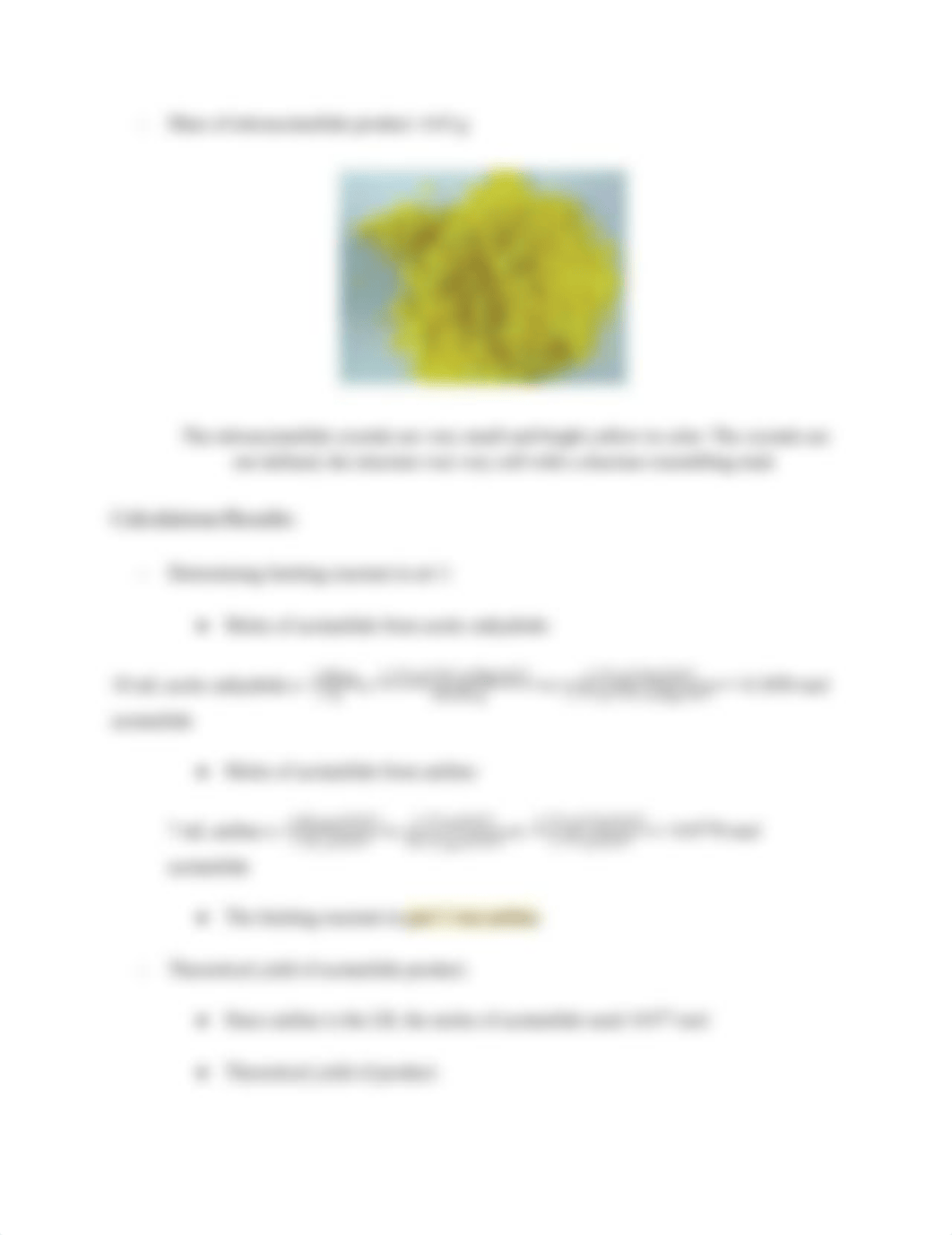 Laboratory Report for _Experiment 1_ Synthesis and Nitration of Acetanilide_ (1).pdf_d63yia8mn5f_page2