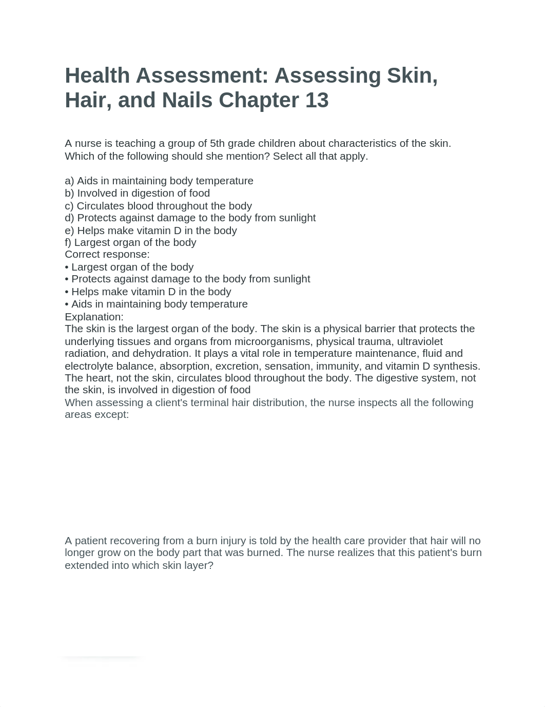 Health Assessment- Assessing Skin, Hair, and Nails Chapter 13.docx_d64ko5ycvyg_page1