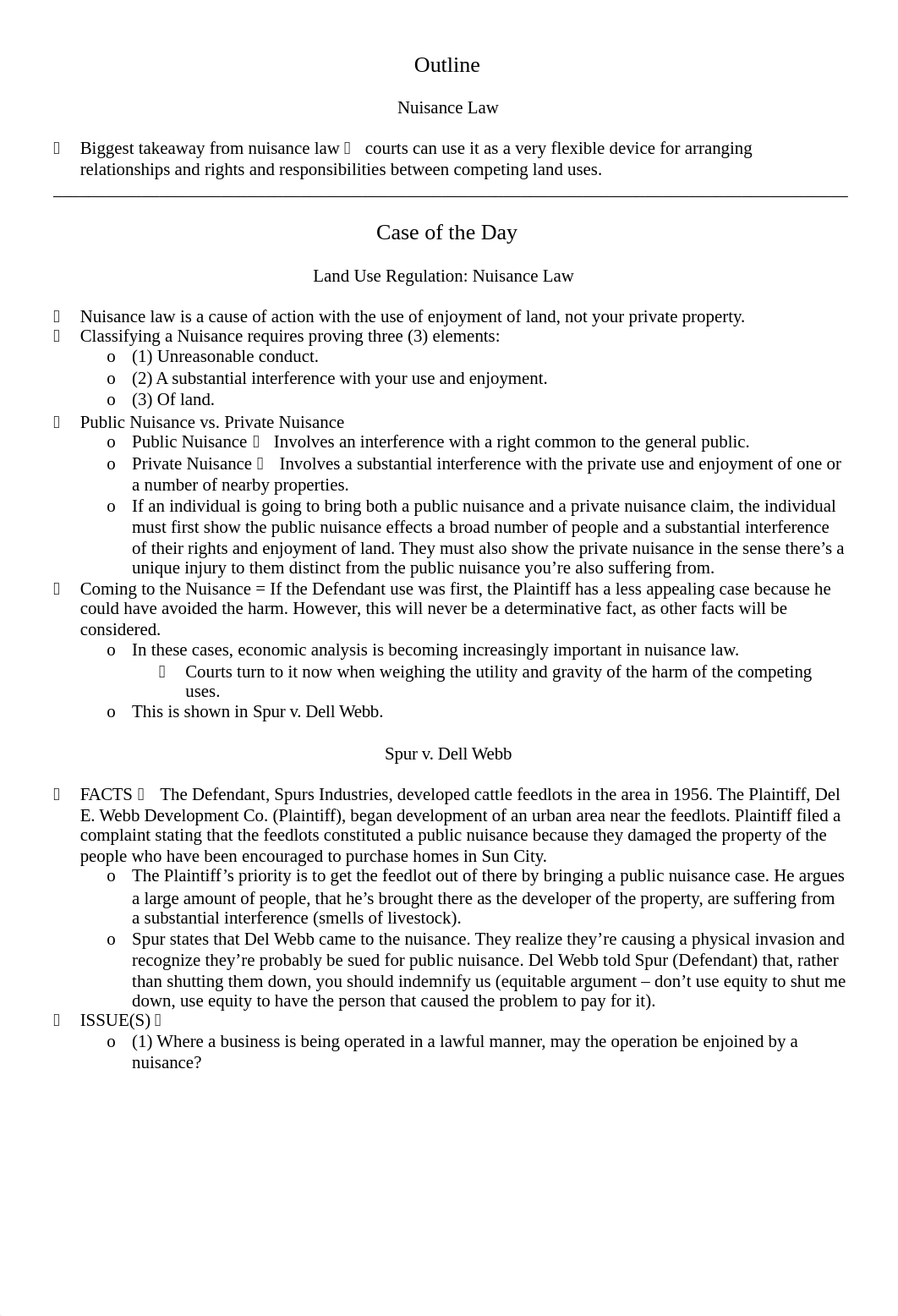 Case of the Day - Spur v. Del Webb Development Co. and Prah v. Maretti (Class 18).docx_d64t7aqd6jd_page1