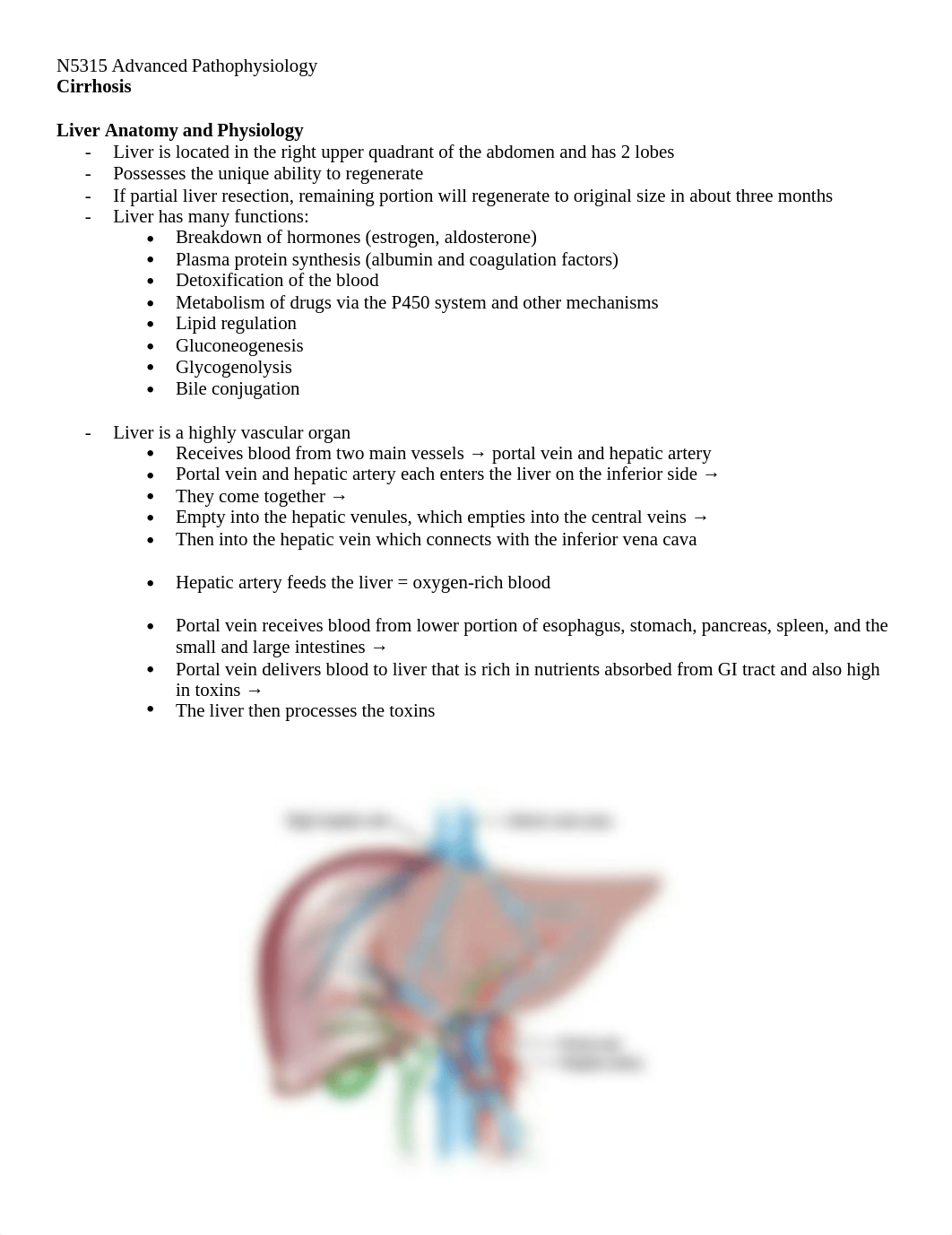 N5315 M9 Advanced Pathophysiology - Cirrhosis .docx_d64xe000w8h_page1