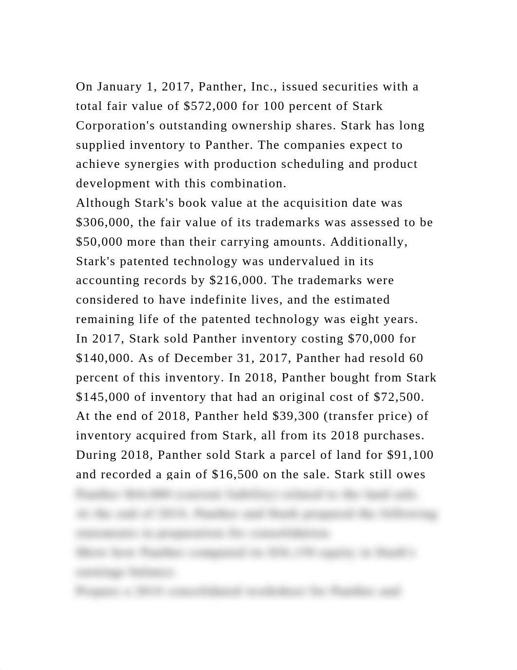 On January 1, 2017, Panther, Inc., issued securities with a total fa.docx_d656xofogrw_page2