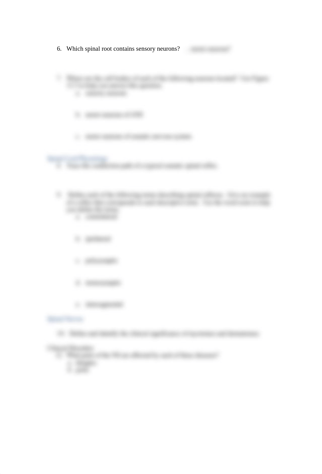 Biology 2301- Ch. 13- Spinal Cord and Spinal Nerves -Guide.doc_d65ers6auos_page2