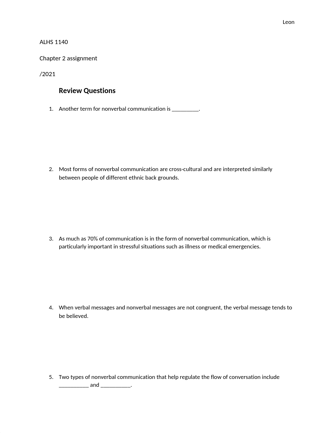 ALHS1140 Chapter 2 assignment share.docx_d65vqnbtc7z_page1