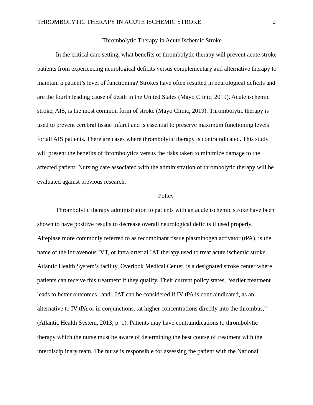 Thrombolytic Therapy in Acute Stroke - Sarah Koritam EBP.pdf_d6611z9776e_page2