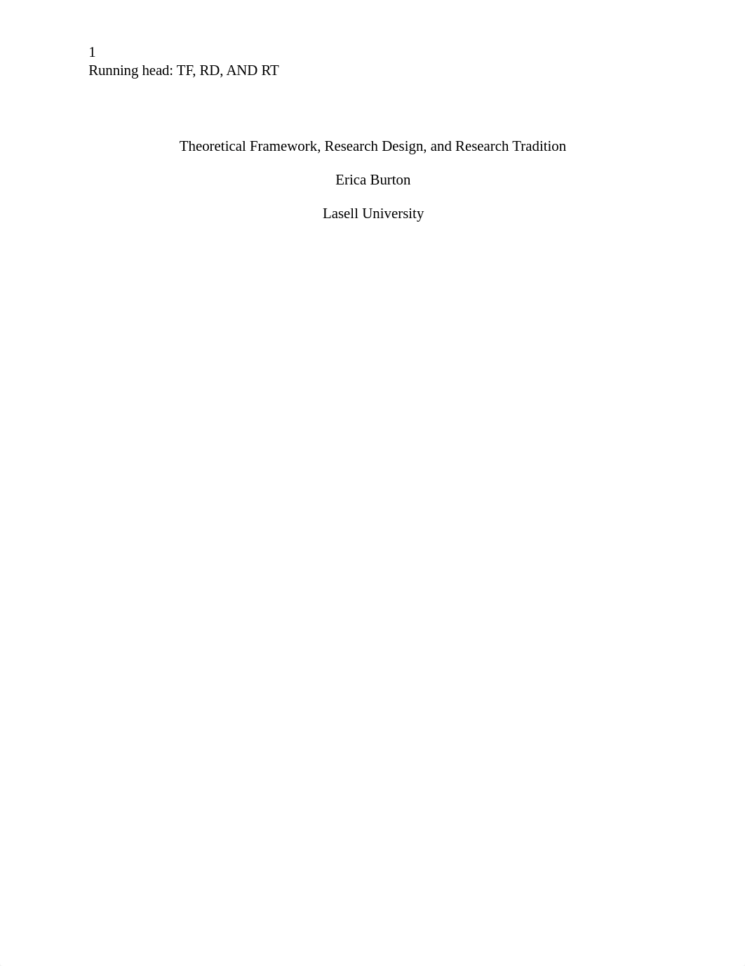 Theoretical Framework, Research Design, and Research Tradition Submit Assignment .docx_d670r7fny6b_page1