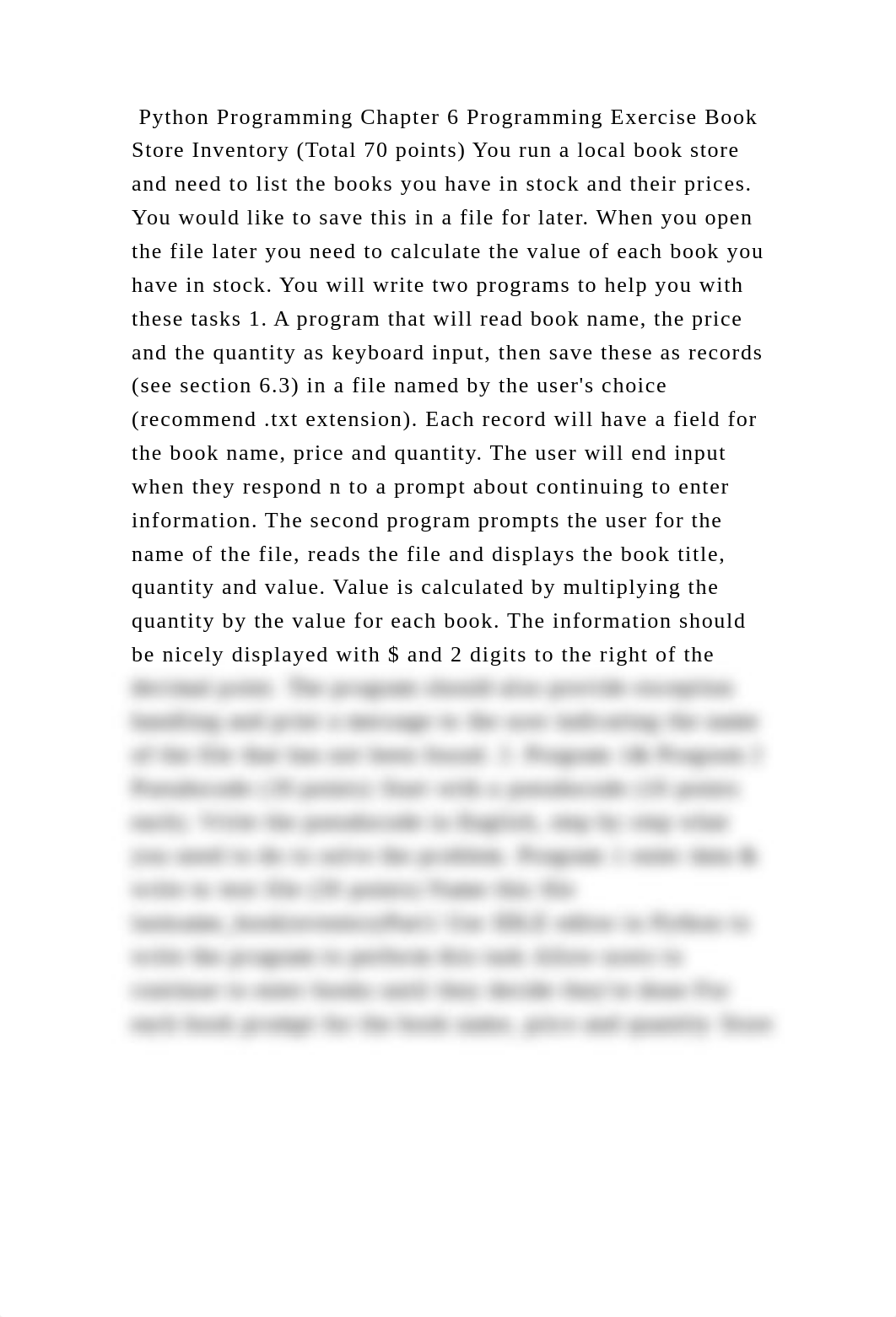 Python Programming Chapter 6 Programming Exercise Book Store Inventor.docx_d6745gu3i1q_page2