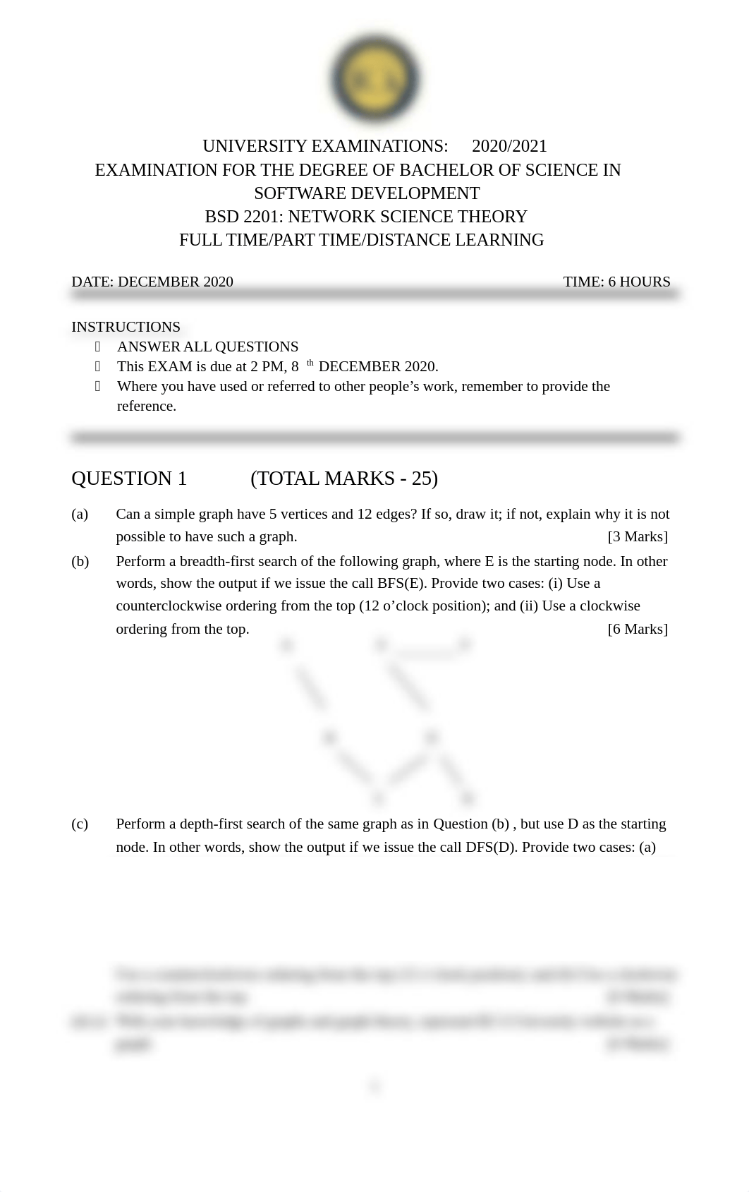 BSD 2201 - Network Science Theory - Exam - Dec 2020.pdf_d678tzzwa1k_page1