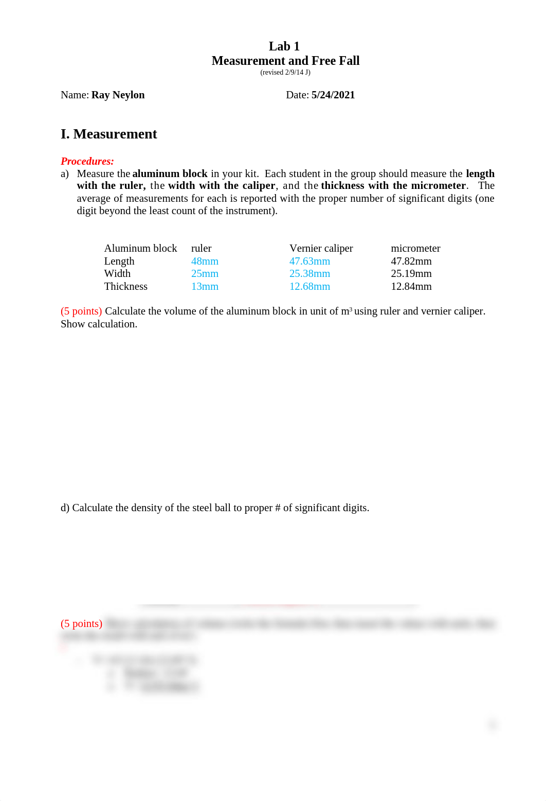 Lab 1 Measurement and Free Fall with data-2.docx_d67akh8qu9a_page1