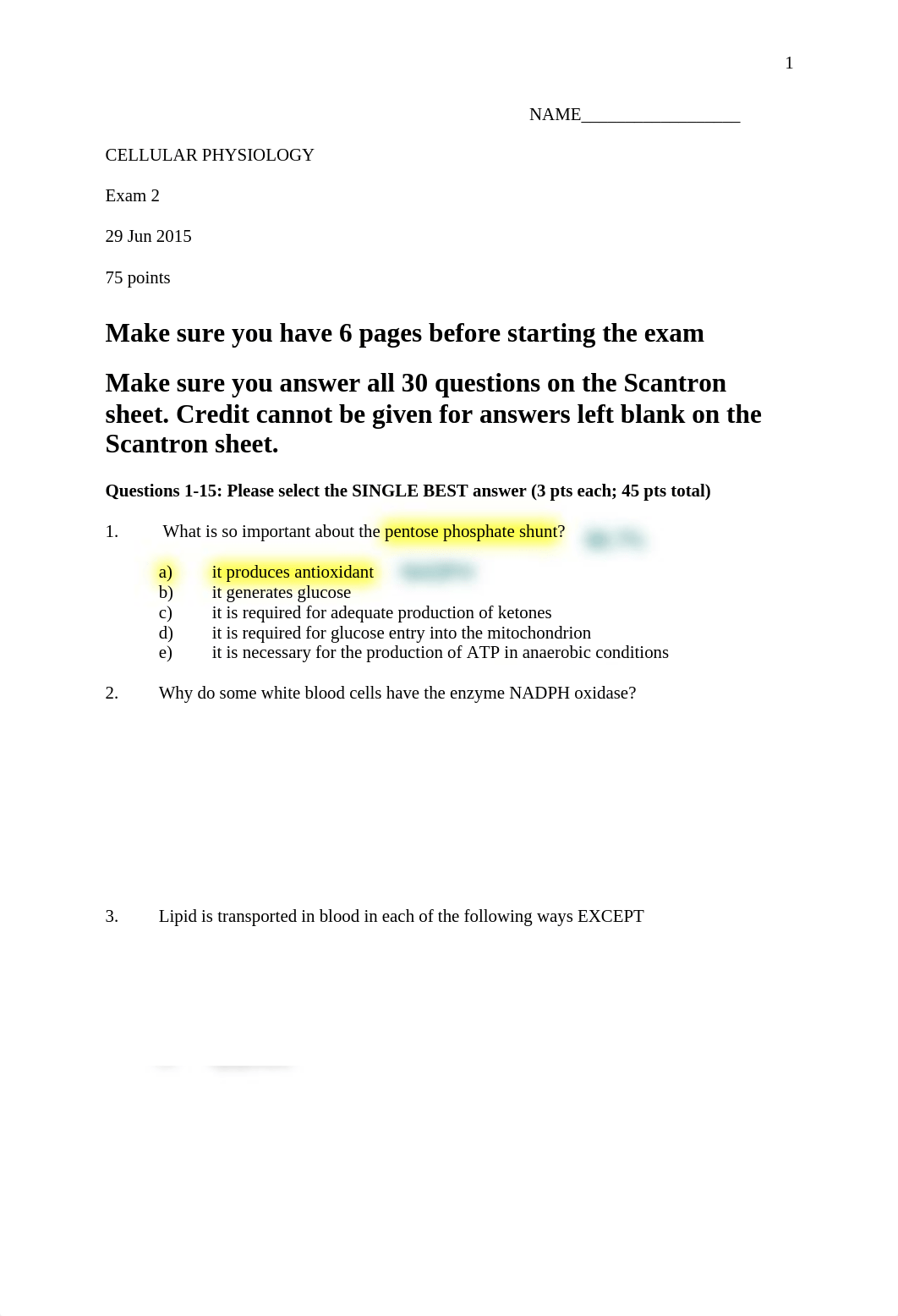 Cell Phys Exam 2 - S15 - with Answers_d67bvamsa65_page1