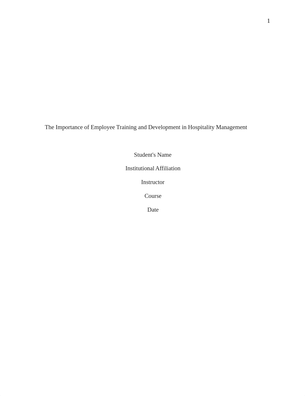 the Importance of employee training and development in Hospitality Management.docx_d67ogiyyfez_page1