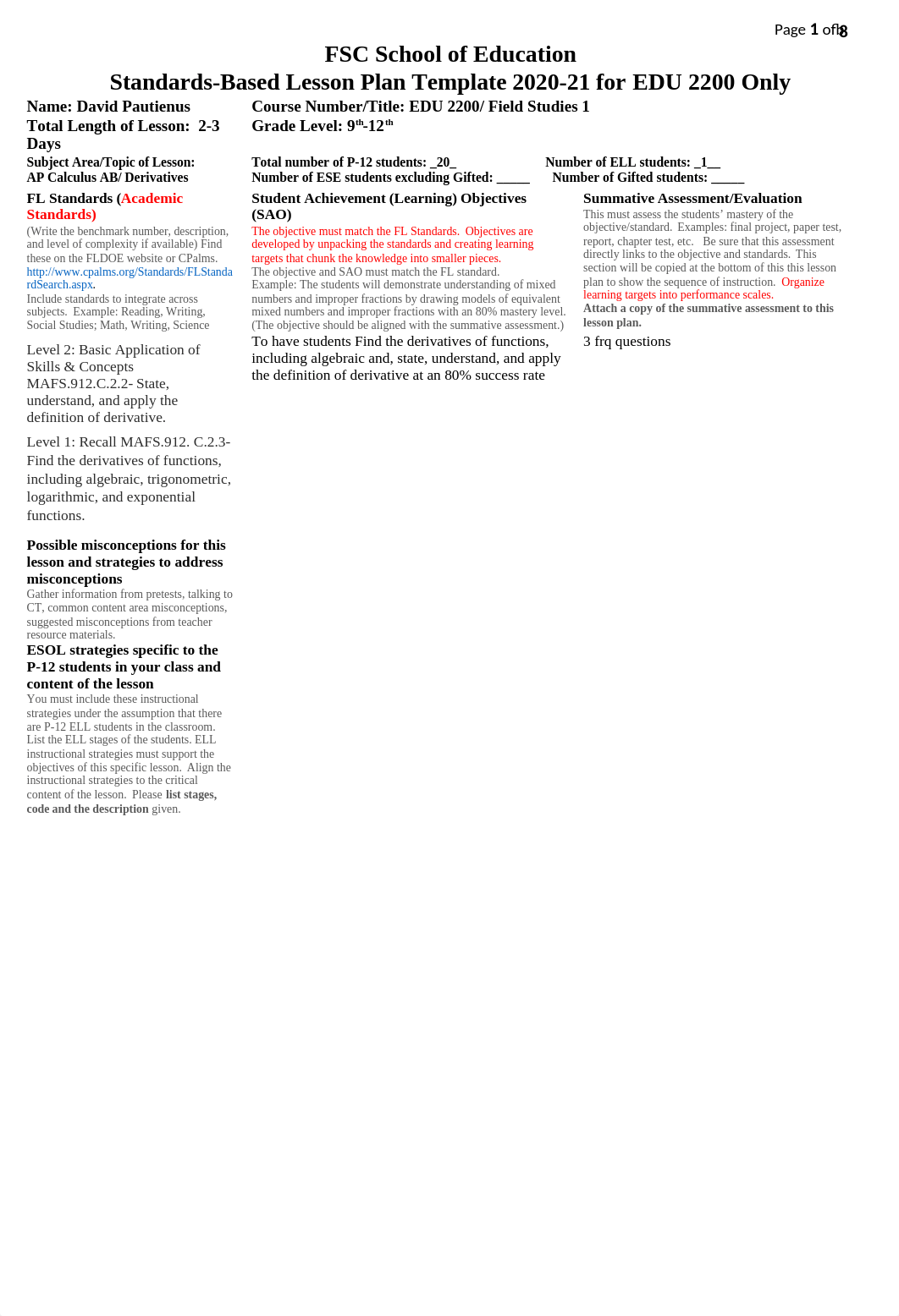 FSC EDU 2200 Lesson Plan Derivative 1.docx_d67qrgehakt_page1