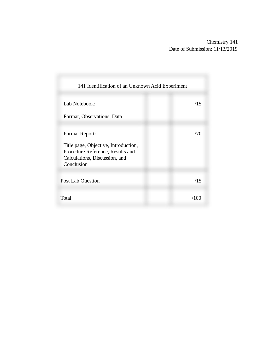 COMPLETED Identification of an Unknown Acid.pdf_d67wjasxvlj_page1