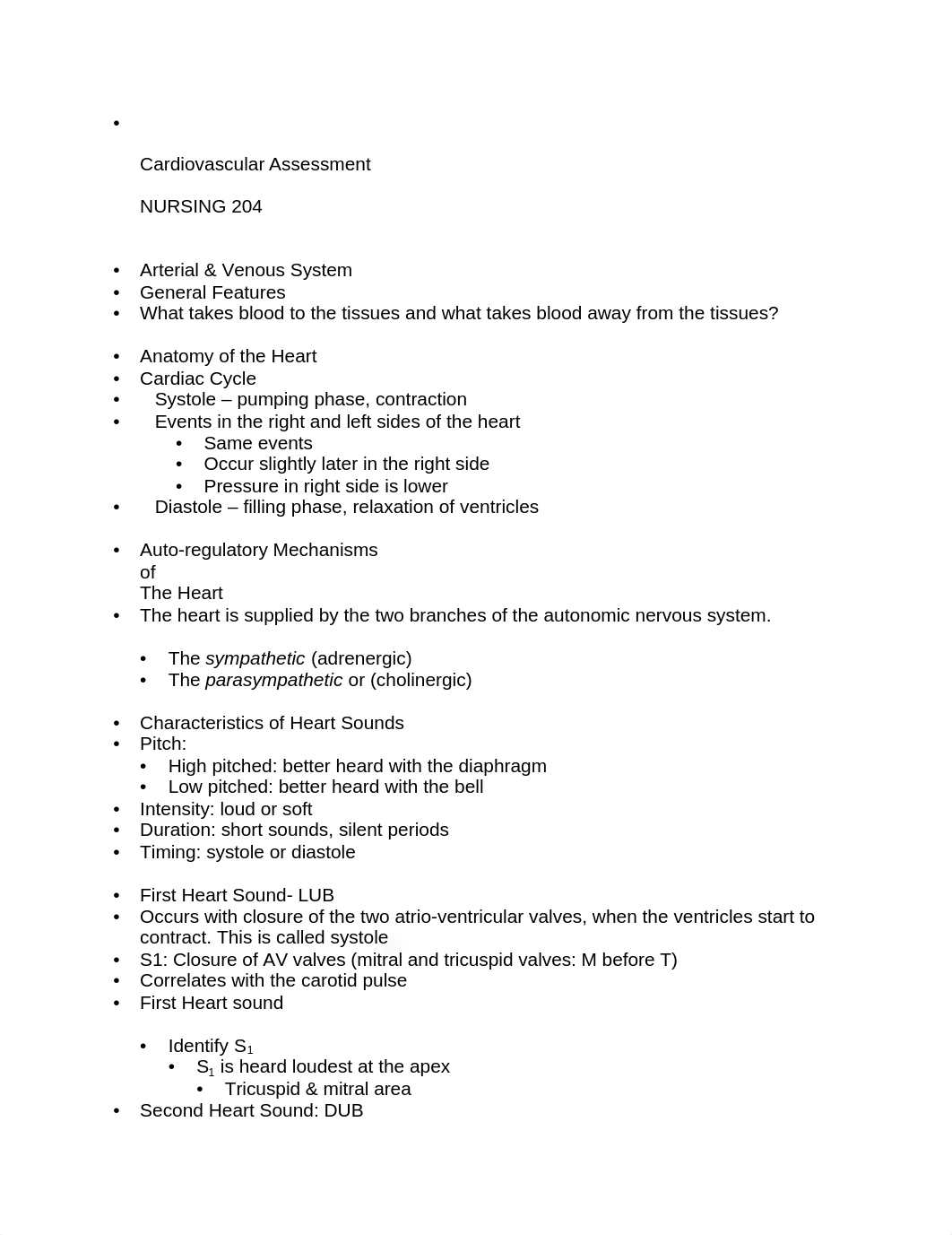 Cardiovascular Assessment Outline Exam 3.docx_d67zowb903t_page1