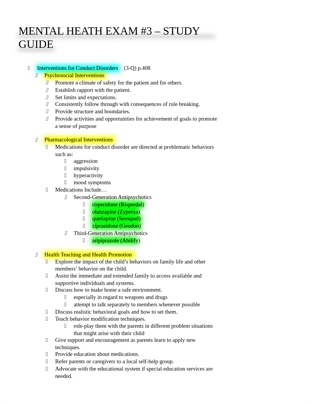 Exam #3 Study Guide - MH_d6801p2wovr_page1