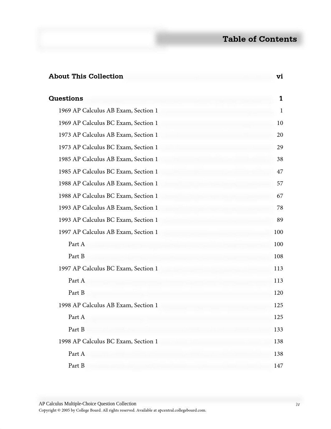 1969, 1973, 1985, 1993, 1997, 1998 AP Multiple Choice Sections, AB and BC, Solutions (620)_d6824lseqyp_page4