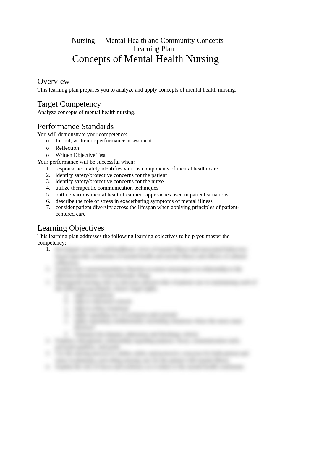 Concepts of Mental Health Learning  Plan MHCC Online (1).docx_d683t33c9pm_page1