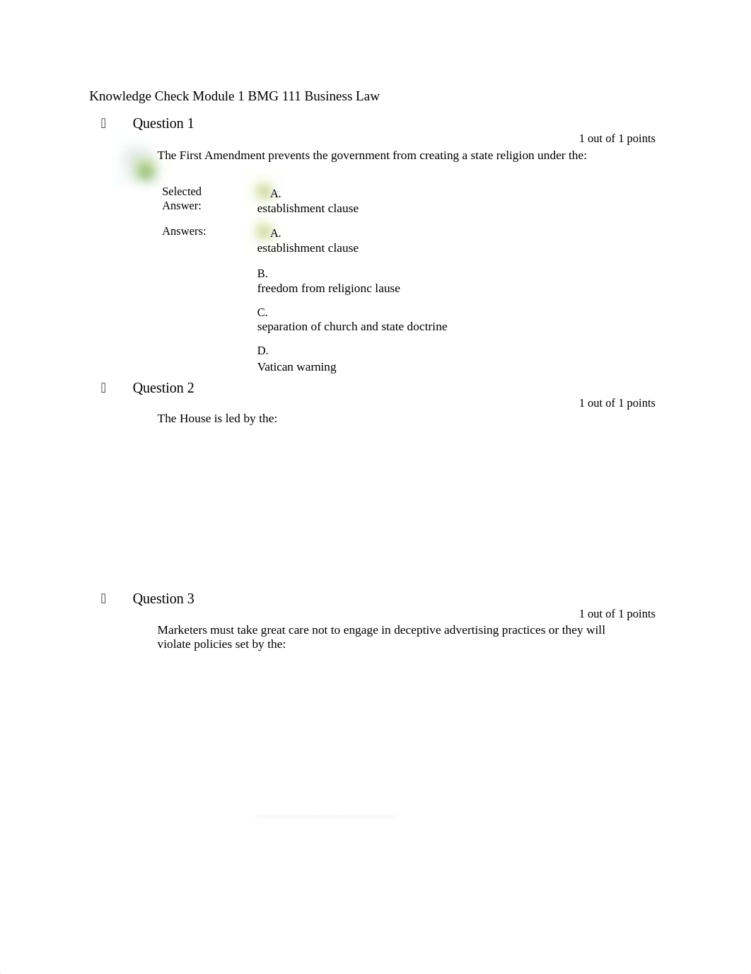 Knowledge Check Module 1-3 BMG 111 Business Law.docx_d68i3yvp5vs_page1