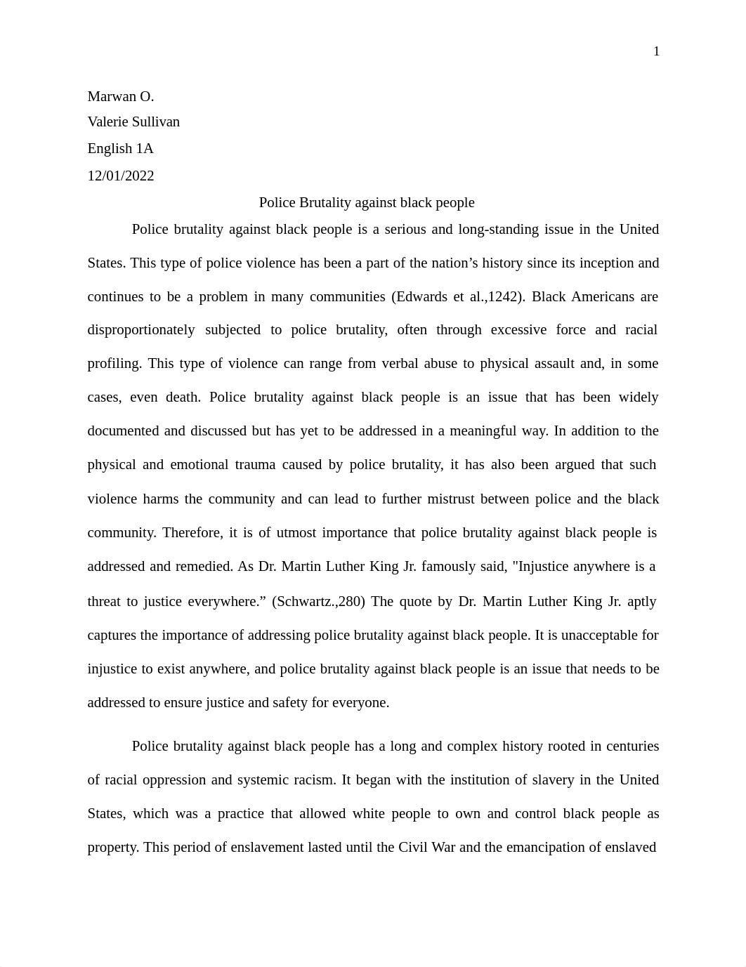 Police Brutality against black people.docx.pdf_d68iqrp98jn_page1