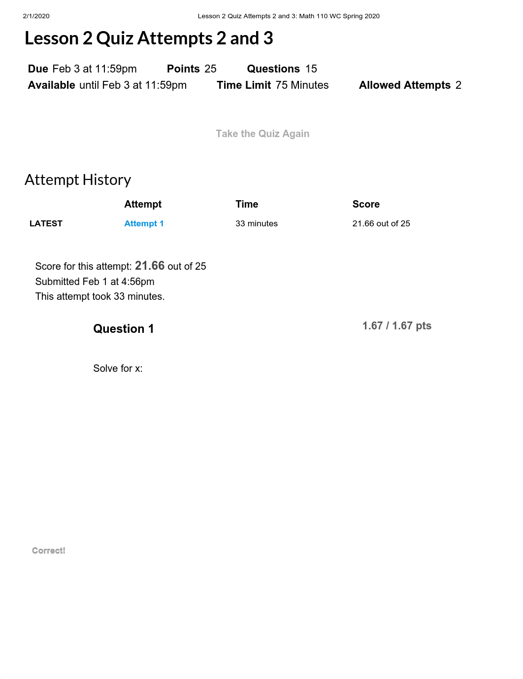 Lesson 2 Quiz Attempts 2 and 3_ Math 110 WC Spring 2020.pdf_d68sh24w686_page1