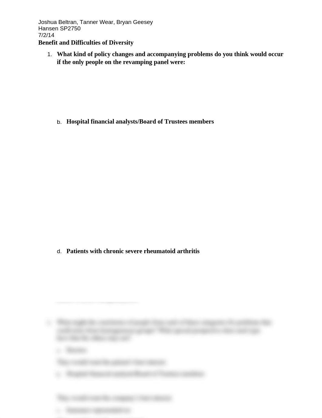 Benefit and Difficulties of Diversity SP2750_d69129k4tdw_page1