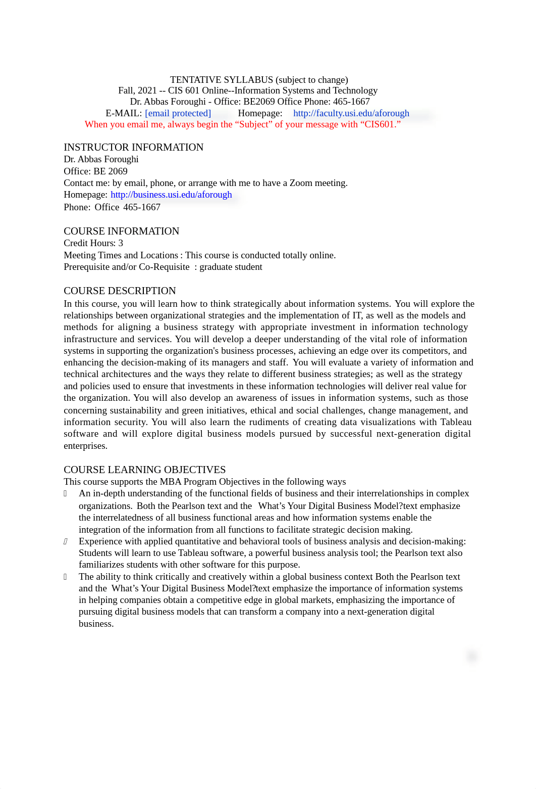 Foroughi-Syllabus for CIS601.A01-N01 ONLINE FALL 21(1) (1).docx_d6984b84pbf_page1