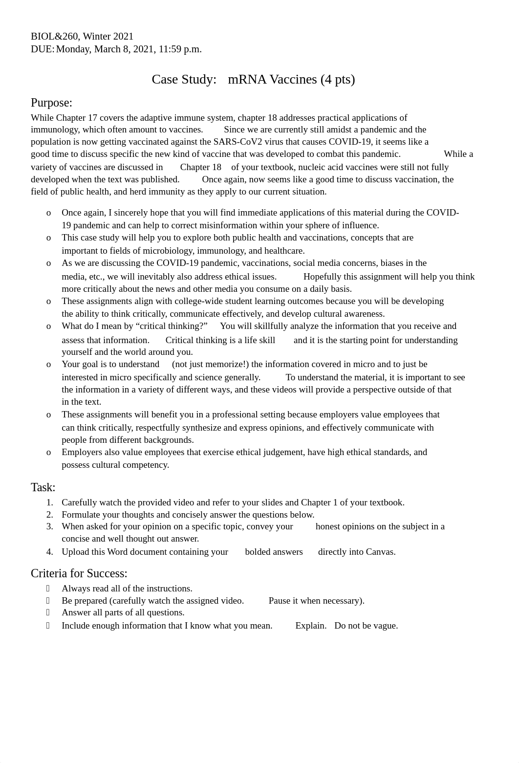 BIOL&260 Winter 2021 Case Study mRNA Vaccines due March 8 (1).docx_d69eb1zbsxx_page1