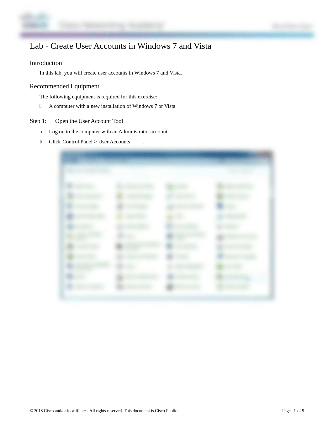 6.1.2.3 Lab - Create User Accounts in Windows 7 and Vista.docx_d69l1xih3zl_page1