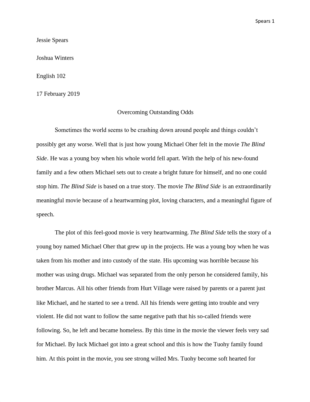 the blind side essay (1).pdf_d69mmsd62f7_page1