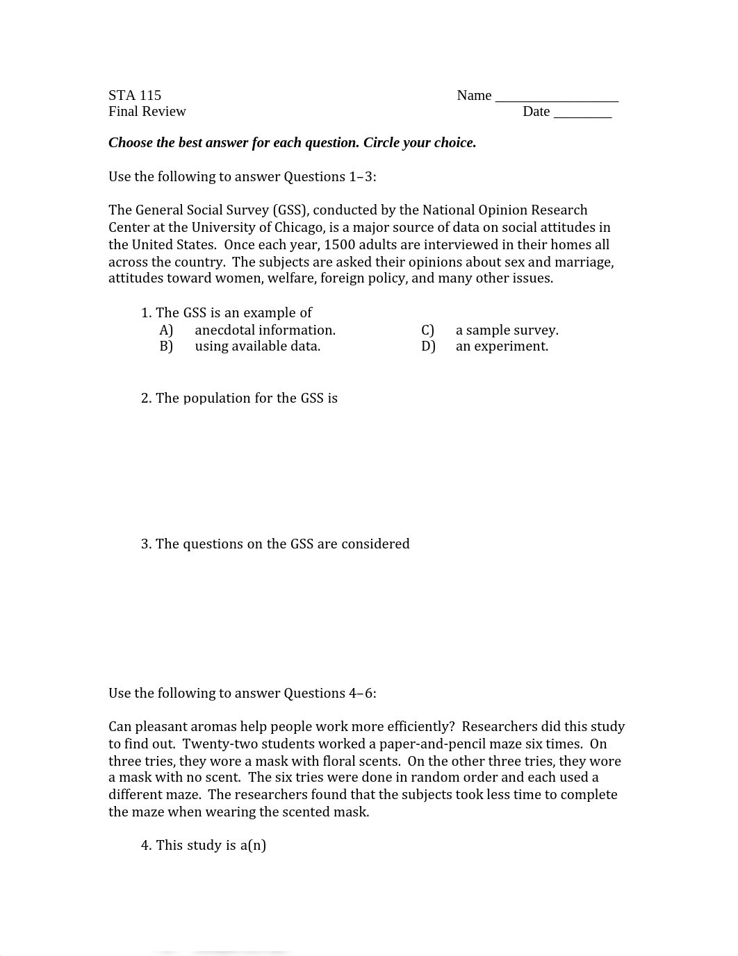 STA 115 Final Review Spring 2023 - blank.pdf_d69mvnuubs1_page1