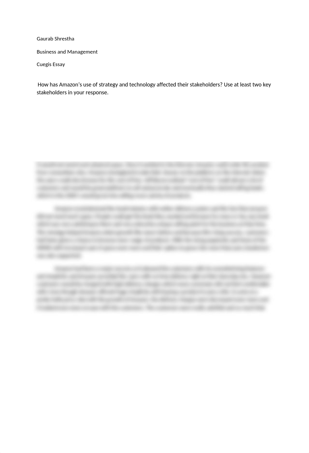 Gaurab Amazon CUEGIS essay.docx_d69oks1xw45_page1