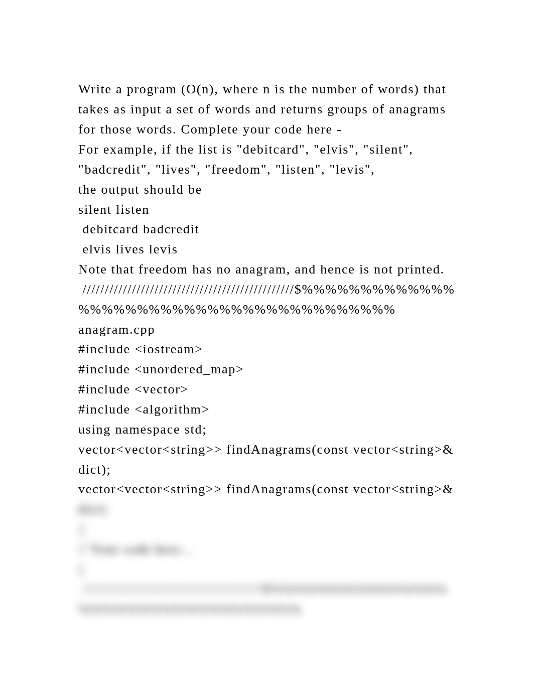 Write a program (O(n), where n is the number of words) that takes as.docx_d69ol9bskw5_page2