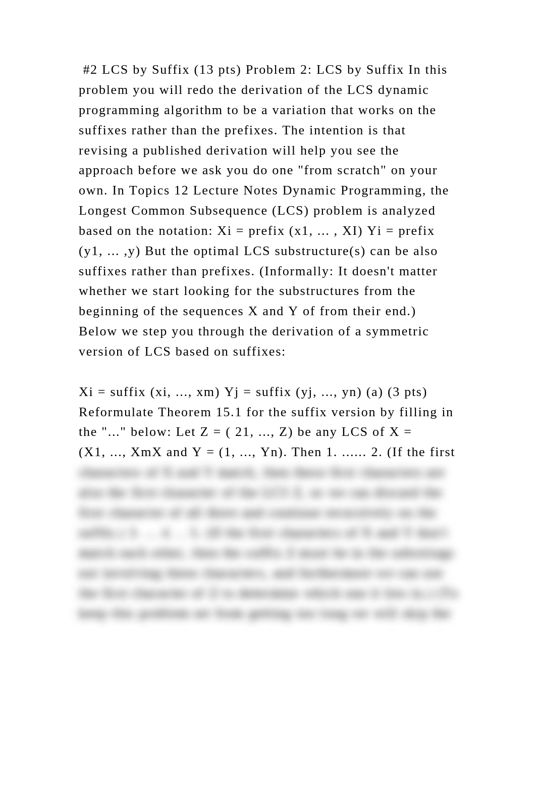 #2 LCS by Suffix (13 pts) Problem 2 LCS by Suffix In this problem yo.docx_d6ach5xslbj_page2