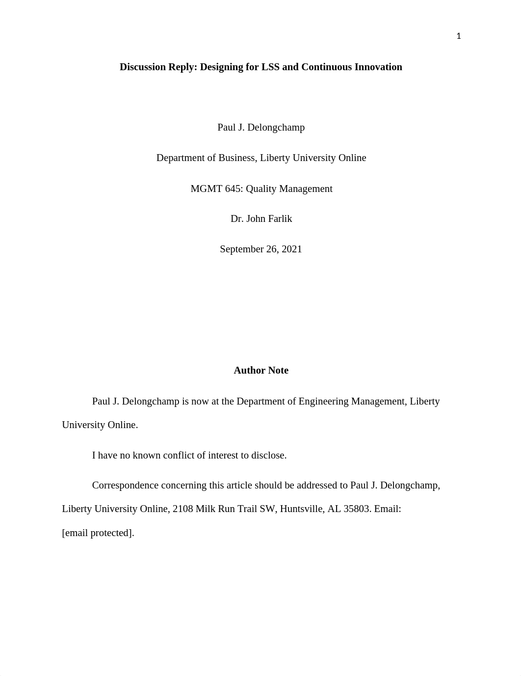 Delongchamp_Discussion_Reply_Designing for LSS and Continuous Innovation_v1.docx_d6ak49g93qo_page1