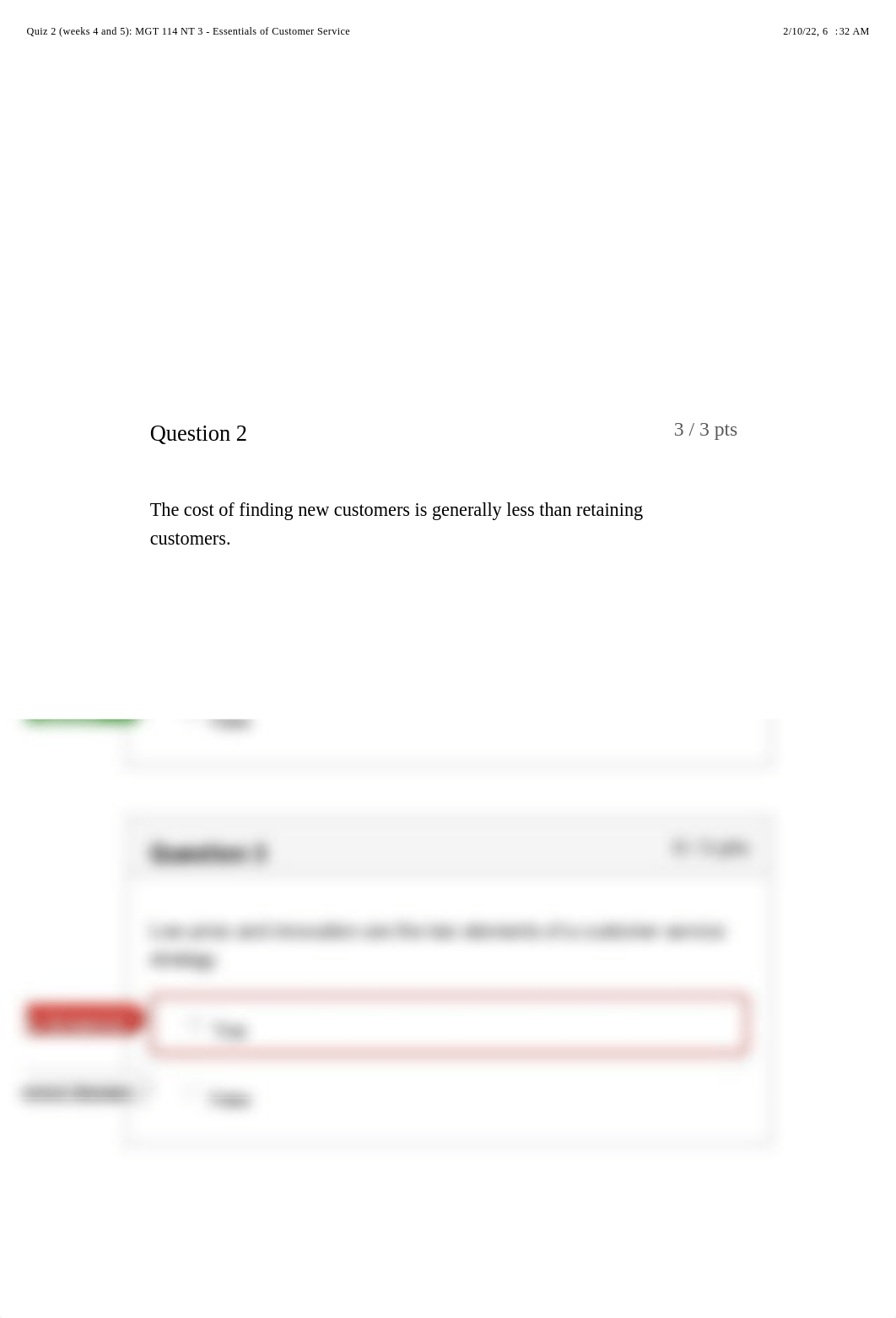 Quiz 2 (weeks 4 and 5): MGT 114 NT 3 - Essentials of Customer Service.pdf_d6anvsw53vq_page2