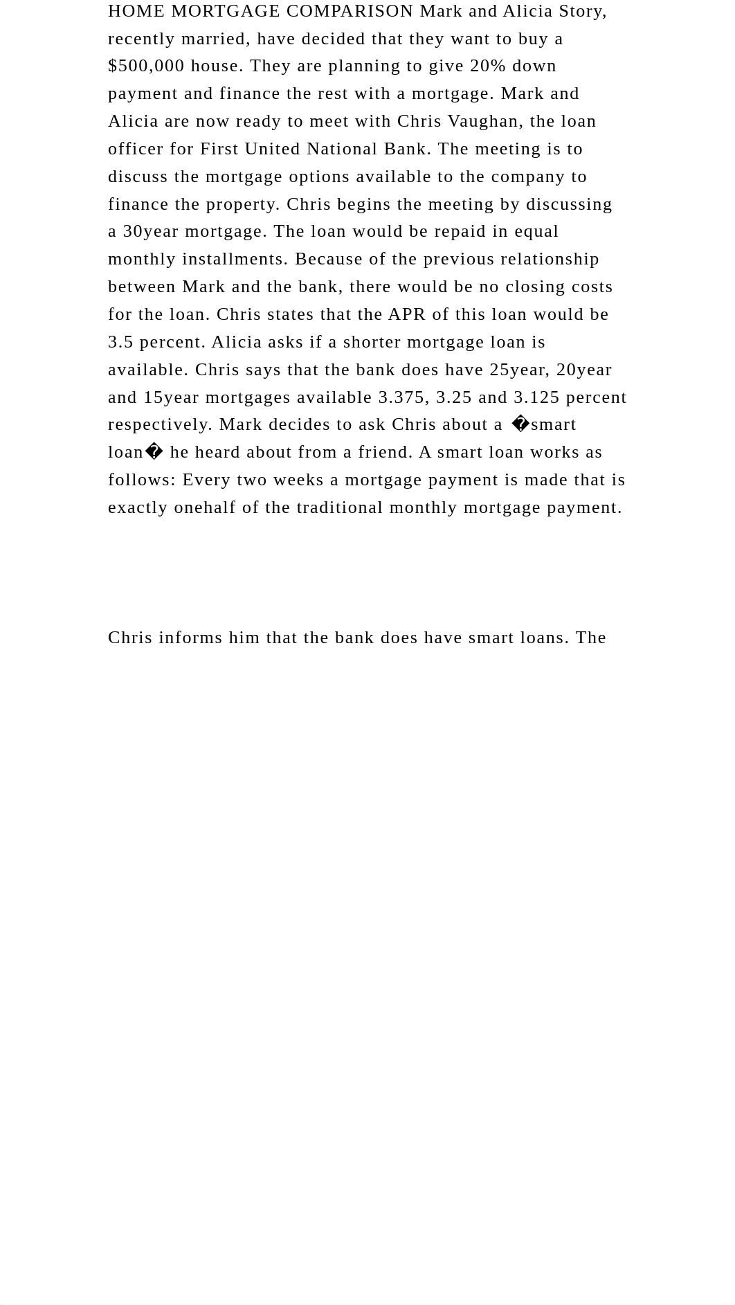 HOME MORTGAGE COMPARISON Mark and Alicia Story, recently married, ha.docx_d6b5bhtnicl_page2