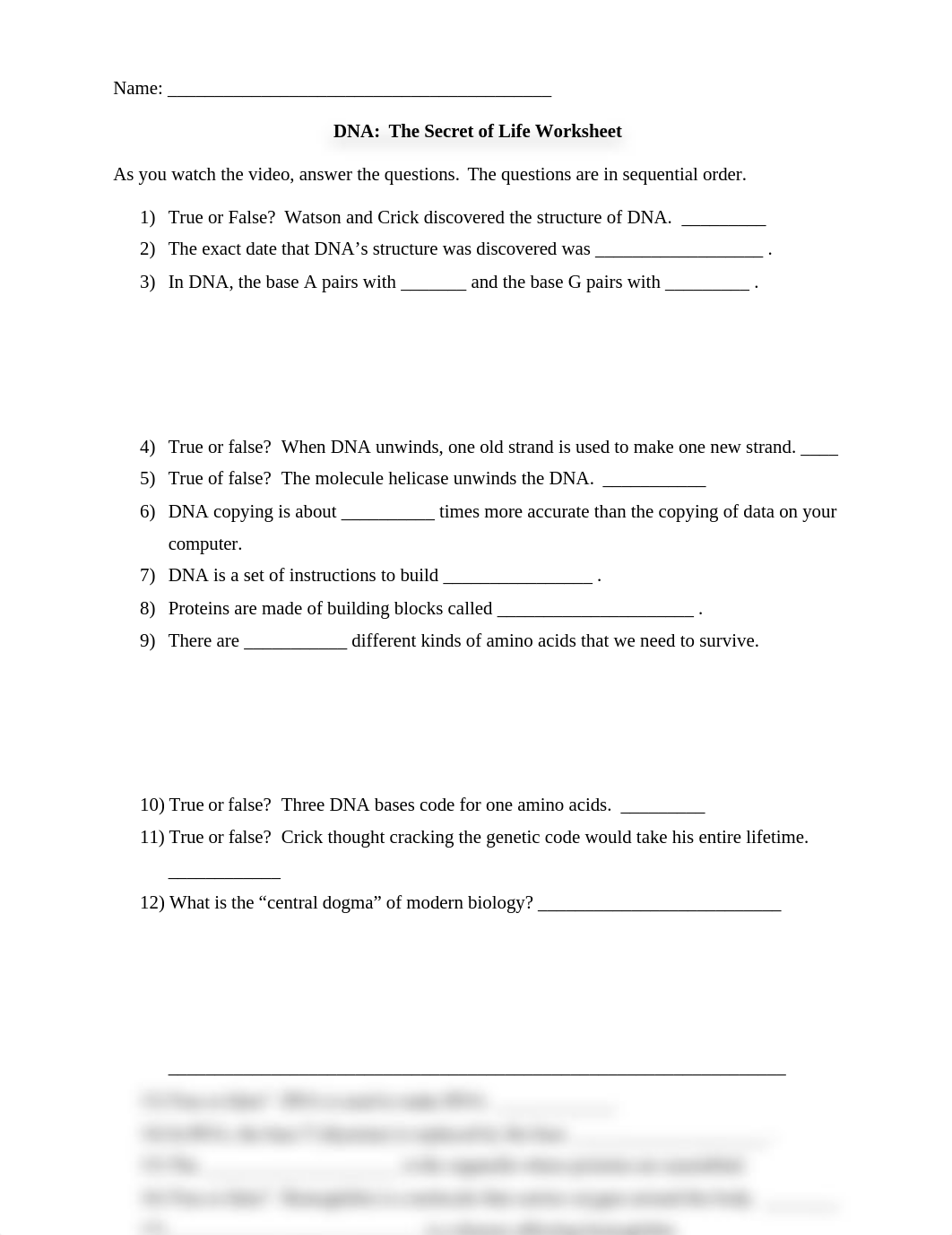 dna_secret_of_life_worksheet.doc_d6baurjka99_page1