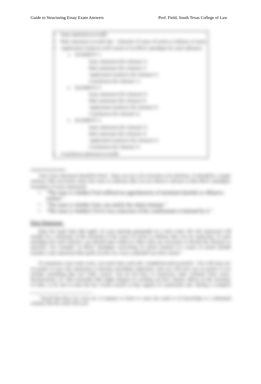 Torts I - Structuring Essay Exam Answers.pdf_d6bccc6t5h1_page2