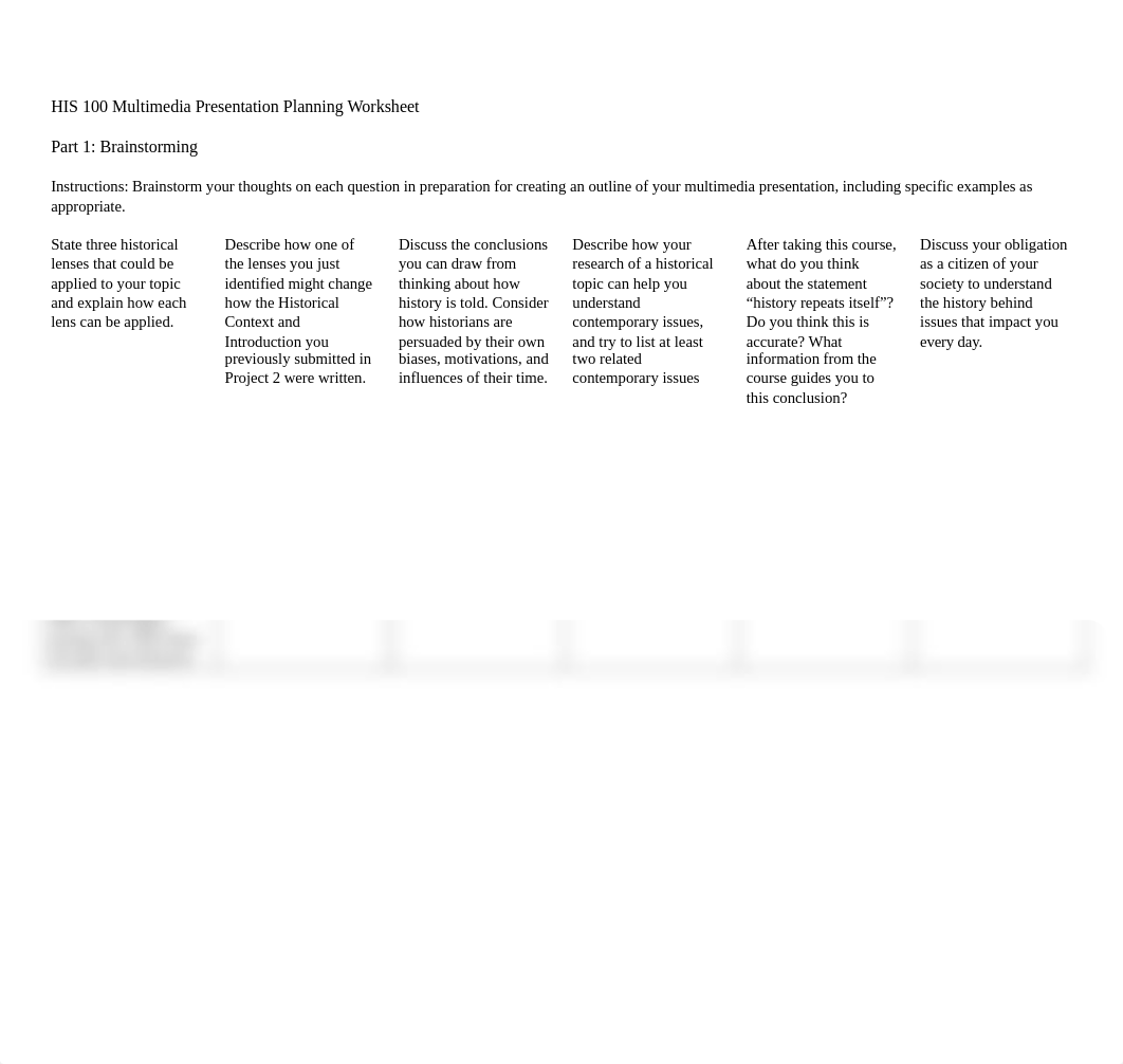 HIS 100 Multimedia Presentation Planning Worksheet.docx_d6bf3m3h43t_page1
