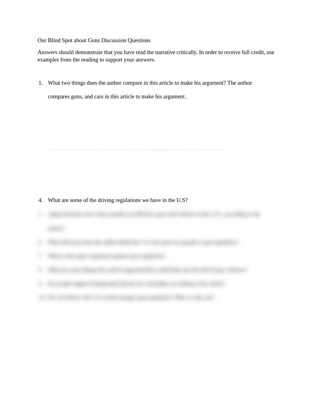 Our Blind Spot about Guns Discussion Questions (1).docx_d6bwsvmjpij_page1