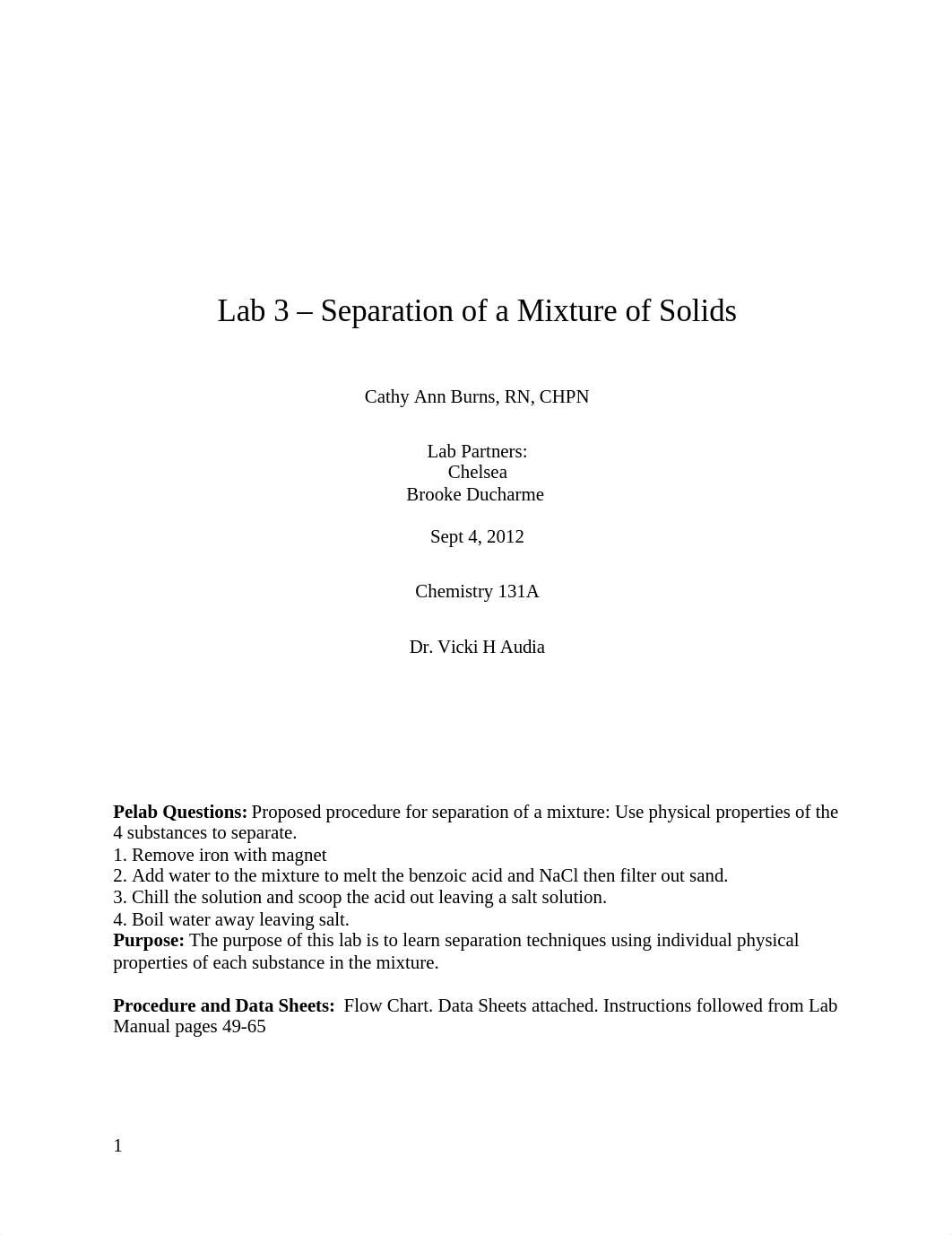 Lab 3 Separation of Mixture of solids Report_d6cbr55cj92_page1