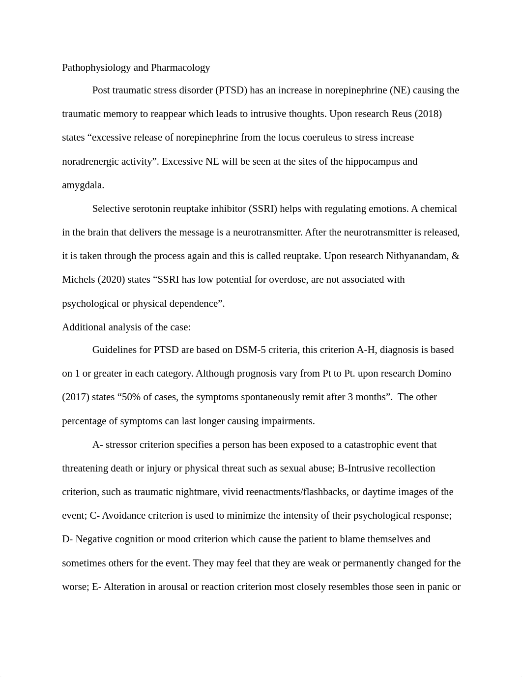 PTSD treatment plan-anaylsis .docx_d6cewl9lfzt_page1