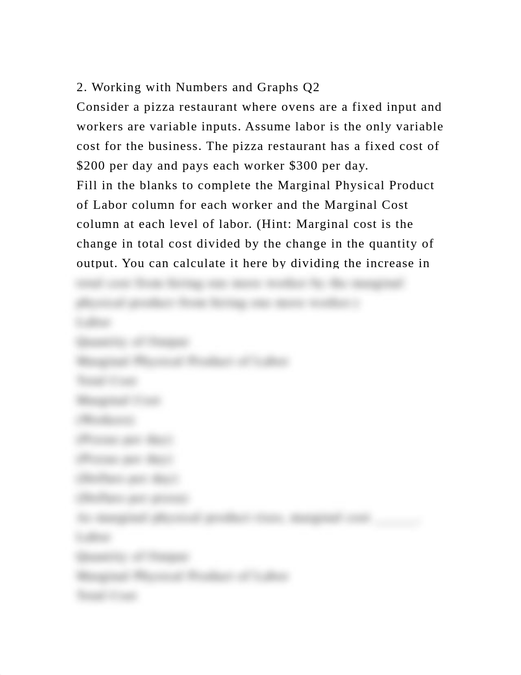 2. Working with Numbers and Graphs Q2Consider a pizza restaurant w.docx_d6ceygobxul_page2