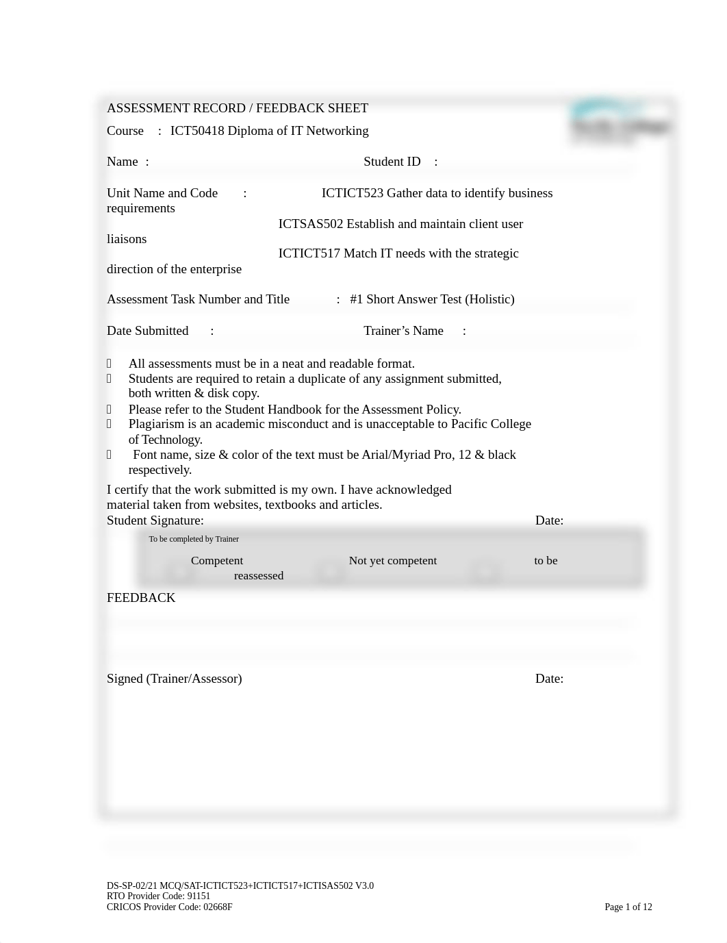 Assessment 1 - Multiple Choice Questions and Short Answer Test.doc_d6cqnx8ls2c_page1