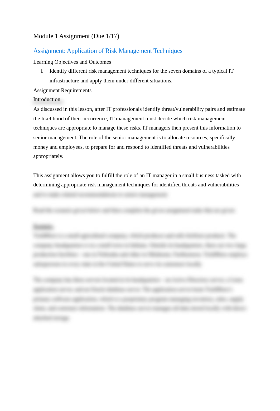 Module 1 Assignment -Application of Risk Management Techniques (1).docx_d6csjnt2fz6_page1